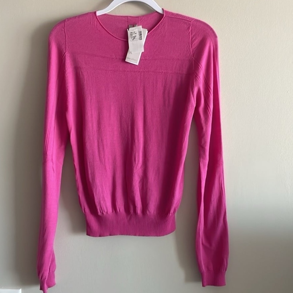 Rick Owens Wool Knit Sweater Hot Pink XS NWT Biker Level